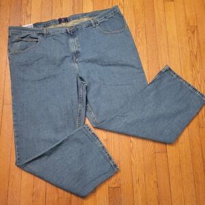 Saddlebred Jeans 52x32 Big Tall Classic Tucker Blue Denim Pants NEW Work Chores